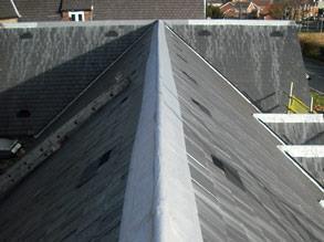 Roof ridge encapsulated using Belzona 3111 (Flexible Membrane)