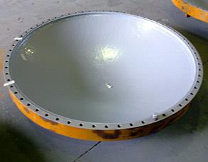 Heat exchanger's cover coated with Belzona 5891 (HT Immersion Grade)