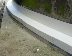 Tank base sealing using Belzona  3111 (Flexible Membrane)