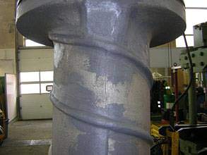 Restored bow thruster casing