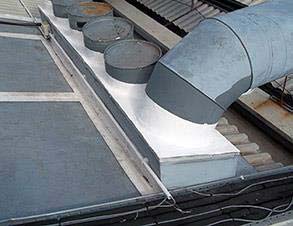 Fully reinforced joint with 3111 (Flexible Membrane) providing roof protection from leaks